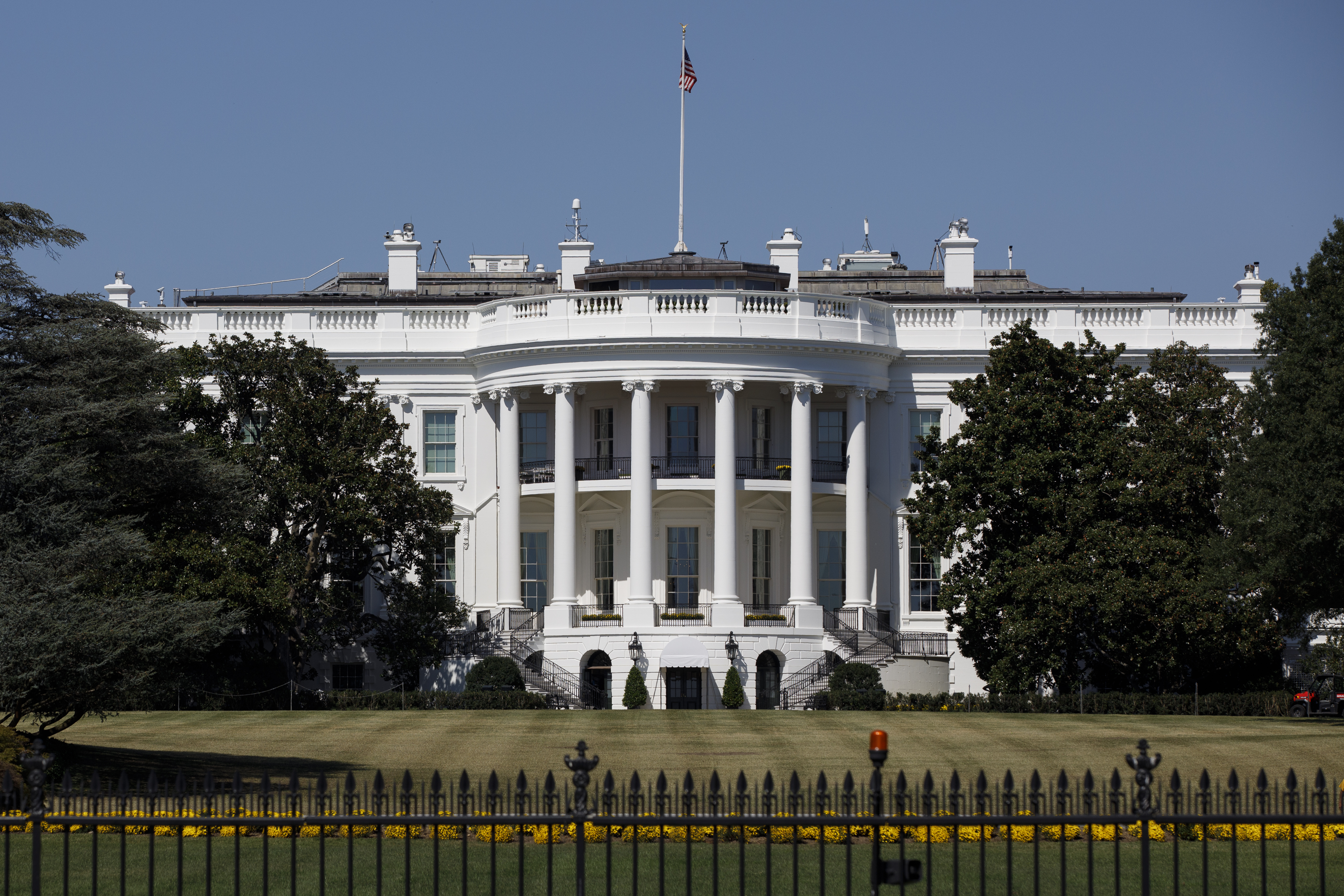 In this Sept. 25, 2019, file photo, The White House is seen from the Ellipse in Washington.